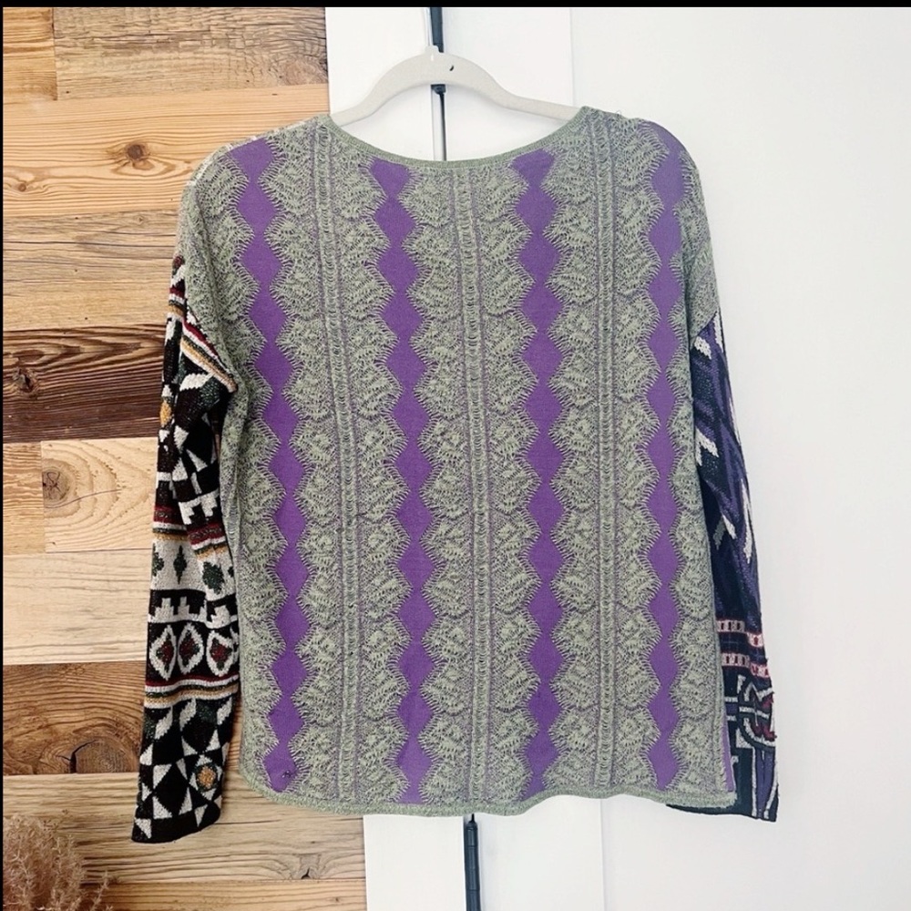 Desigual Silvershalis Patchwork Mixed Print Metal… - image 5